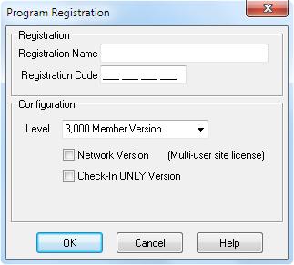 Getting Started Program Registration After creating the new database, you will be prompted to enter the registration code, which activates the full version of the program.