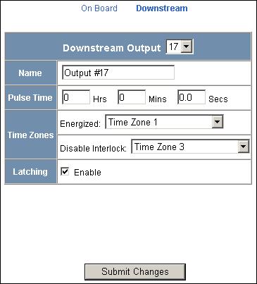 Configuring Other I/O & Groups Tab Click Downstream to display the Downstream Output screen: Figure 2-21: Configuration > Other I/O & Groups > Outputs Tab > Downstream The Outputs tab enables you to: