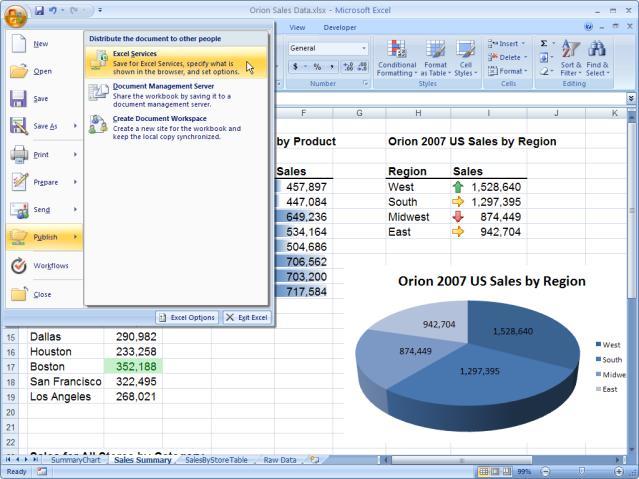Excel 2007 client. Issue: Limited access to the full range of capabilities offered will reduce usage of this feature.