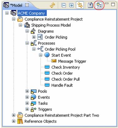 TUTORIALS > SESSION 3: CREATING A BUSINESS PROCESS MODEL DIAGRAM 3 Select the Align Top icon ( ) from the Alignment toolbar and the three tasks are now aligned.