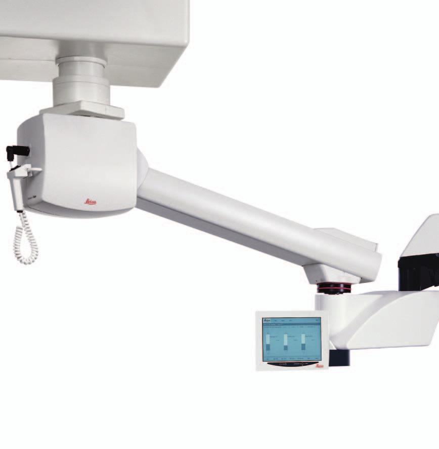 Leica M820 C40 Ceiling Mount Widest reach and flexibility Outstanding stability and spectacular reach stretching limits in operating room positioning.