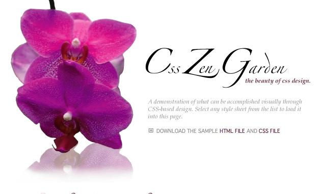 Zen Garden A social site where CSS