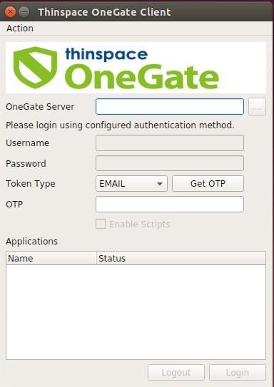Login using One Time Password If OTP is configured on OneGate server then client will show the OTP option for login.