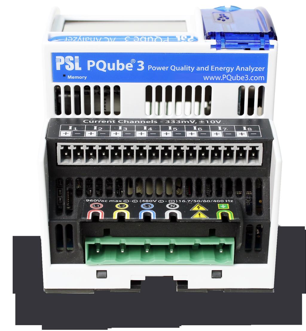 Auto-configuration auto-detects single-phase and multi phase voltage, nominal voltage, nominal frequency. Four analog inputs, one digital input, one relay output.