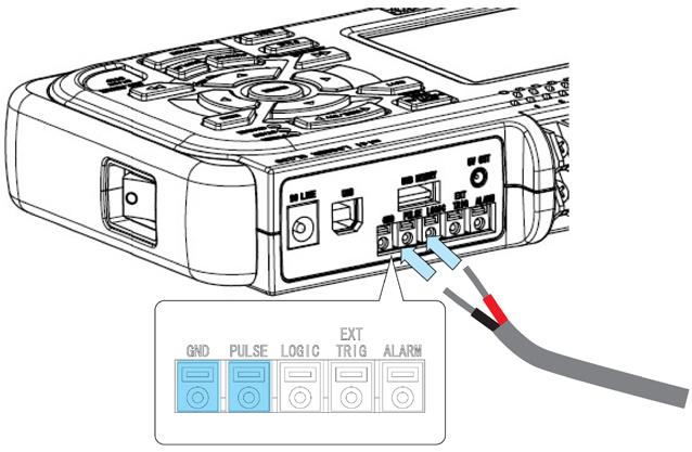 GL200A Logic, Pulse, Alarm, and External Trigger Connections A terminal strip on the rear of the unit provides access to the GL200A s discrete and pulse inputs, external trigger input, and alarm
