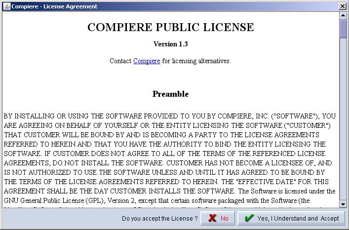 15) Next, read and accept the license agreement.