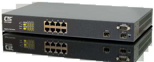 Switch GSW-3208MP 8x GbE, RJ45 + 2 Dual Rate SFP L2+ Managed Switch The GSW-3208MP is a cost-effect high performance Gigibit L2 + switch with 8x10/100/1000Mbps TX ports and 2x SFP ports.
