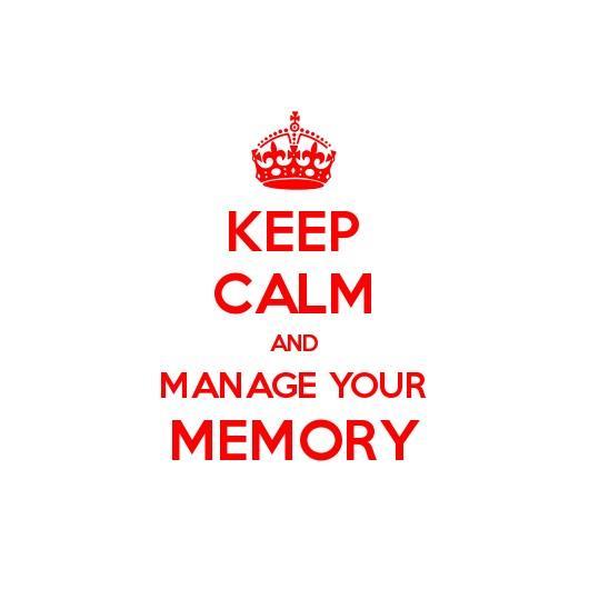 Resource Management You are in full control of resource management You know how much memory is physically