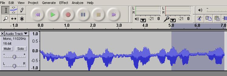 and the Sample size Now make another recording with the new settings and export the file as