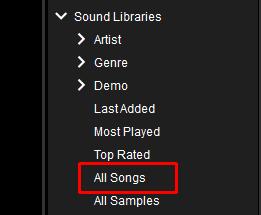 12.2. Mixing 1. Locate a song After having organized your audio library into playlists, you should be able to locate your tracks more easily.