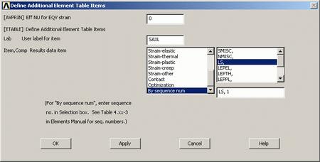 Axial Stress For line elements (ie links, beams, spars, and pipes) you will often need to use the Element Table to gain access to derived data (ie stresses, strains).