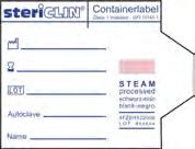 Container labels, self adhesive, for