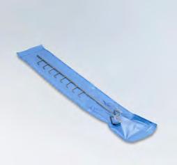 See-through-pouches and see-through-reels flat - non-woven/film - ISO 11607, CE This see-through packaging is made of non-woven fleece bonded with composite film.