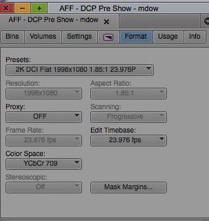 AVID 2K Digital Cinema Package - DCP Creation Workflow Using OpenDCP To create a 2K file for the DCP you have to create a QuickTime that is either of the following aspect