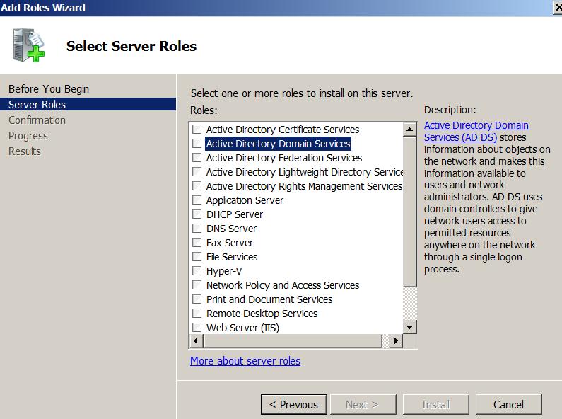 Select Active Directory