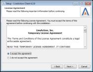 7. LiveNX Client Installation Copy the LiveNX client installer