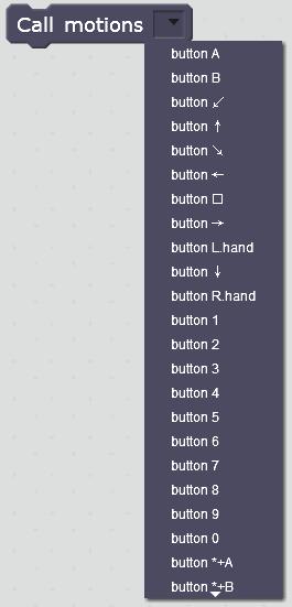Call motions to select Button A (Stand A).