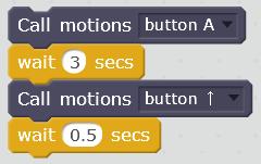 TIPS! When the Scratch block is running, a yellow band