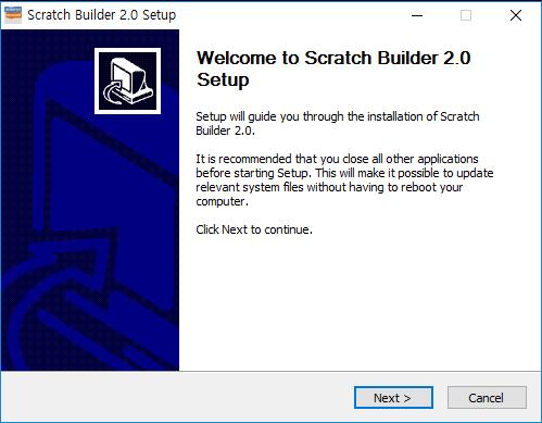 3) Download the Scratch Builder software from SOFTWARE and install.