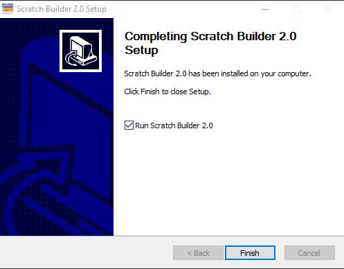Continue with remaining Scratch Builder