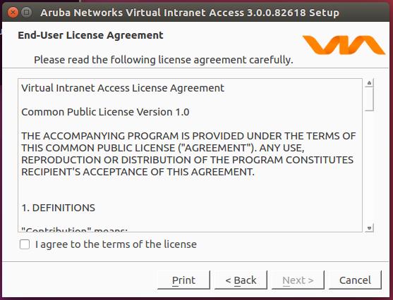 The VIA Setup Wizard opens and displays the welcome screen. Figure 39 VIA Setup Wizard Welcome Screen 3. Click Next. 4.