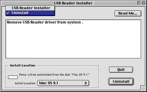 Setup for Mac OS Uninstall Driver Uninstall Driver When you intend to remove the installed driver