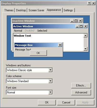 Figure 1, Set Windows appearance 12) Set explorer option. In tools menu, go to folder option.