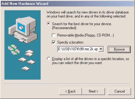 Manual_Page 10 6. Driver Installation (Windows ME) 1.