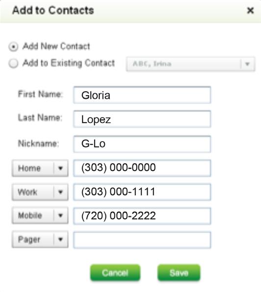Caller ID will match any incoming numbers with those listed in your Contacts and display whatever name you ve entered.