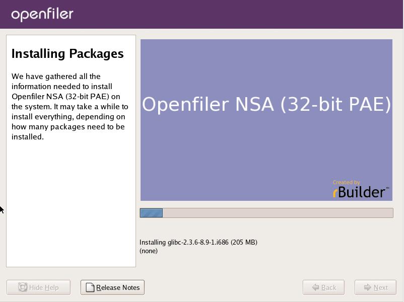 Once you have clicked Next in the preceding section, the installer will begin the installation process.