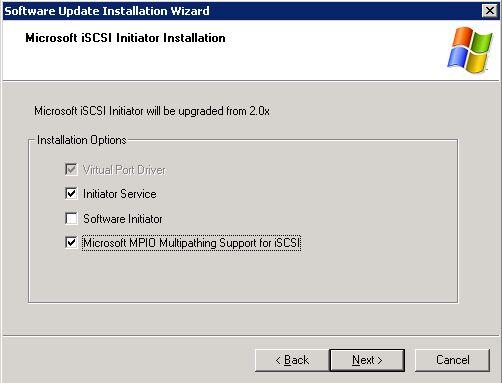 . Microsoft MPIO with QLogic iscsi HBA The QLogic iscsi HBA is supported in a multipath Windows configuration that is used in conjunction with Microsoft iscsi Initiator Services and Microsoft MPIO.