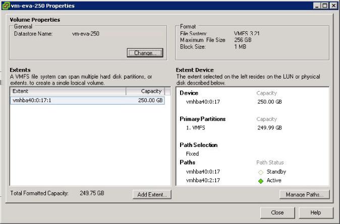 Most Recently Used ESX server uses the most recent path to the disk until this path becomes unavailable.