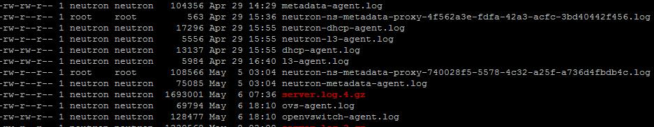4.4.8 SR-IOV VF Connectivity After creating a VM, if you cannot ping between the SR-IOV VFs, examine the related Neutron and Nova logs.