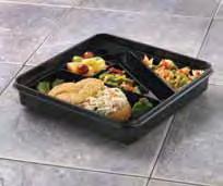 Hinged Snack Tray Product SKU Description Dimensions Case Wt. Case Cube Case TI/HI Number Number (lb/kg) (ft 3 /m 3 ) Pack BF3600 4093708 Black base snack tray with 5.2 x 6 x 2.25 9.8 lbs. 1.