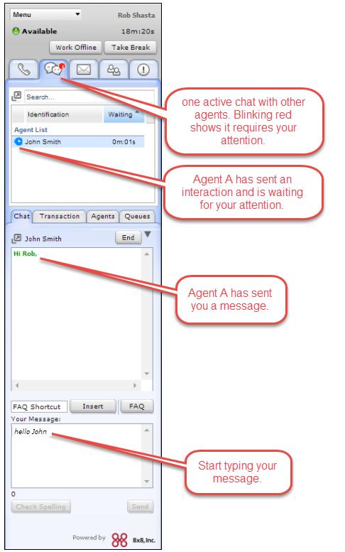 Process Chat Interactions 3. Click Send.
