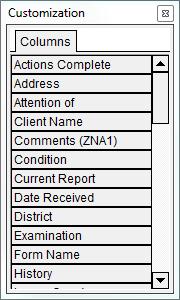 46 E-Report Edit Displayed Data Edit Displayed Data allows the customisation of information presented on the report listing. To add fields to a view: Right-click in the Data Area.