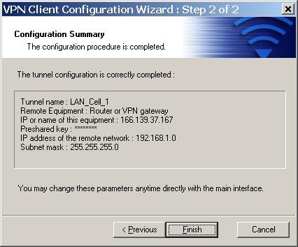 Click the NEXT button in the Wizard to display the Configuration Summary screen (Figure 11).