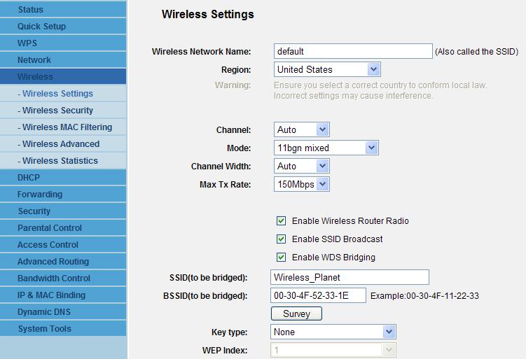Web UI - Wireless Easy to