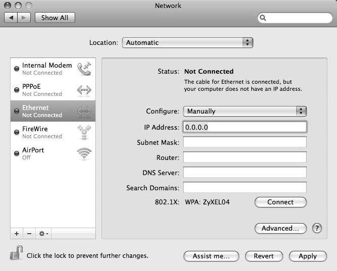 Appendix B Setting Up Your Computer s IP Address In the Router field, enter the IP address of your LTE Device.