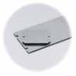 screws FP 10674 DIN-35 mounting rails Mounting plates (Galvanized steel, sheet thickness 1,5 mm) More product information including dimensional drawings, 2D CAD/CAM files, 3D-CAD files and PDF
