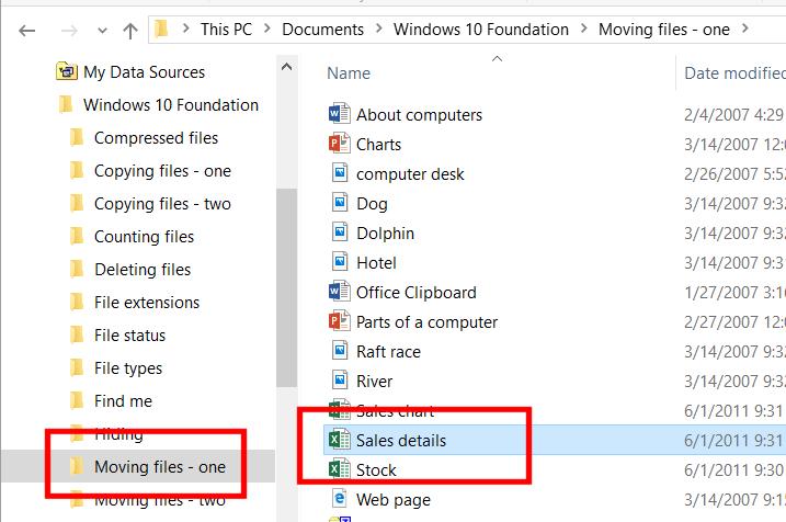 WINDOWS 10 FOUNDATION FOR BUSINESS USERS PAGE 107 Press Ctrl+C.
