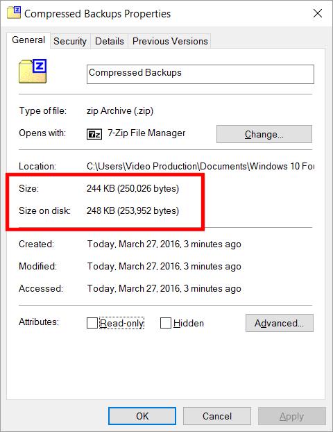 WINDOWS 10 FOUNDATION FOR BUSINESS USERS PAGE 117 Close the Properties dialog box. Extracting compressed files Select the compressed folder that you created within the previous exercise.