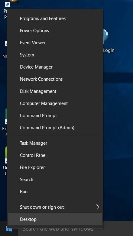 WINDOWS 10 FOUNDATION FOR BUSINESS USERS PAGE 31 Take some time to examine the items within the popup menu.