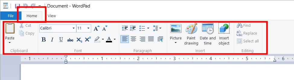 WINDOWS 10 FOUNDATION FOR BUSINESS USERS PAGE 38 Ribbon Tabs The Ribbon normally contains a