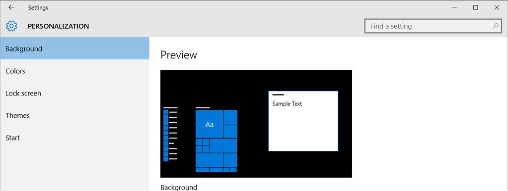 WINDOWS 10 FOUNDATION FOR BUSINESS USERS PAGE 13 Click on a colour to select a colour.