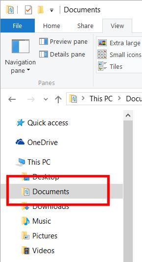 These sample files are stored in a folder called Windows 10 Foundation, which in turn is stored under a folder called Documents.