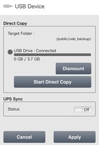 3 Tap Start Direct Copy. 4 If you do, the function LED will flash as all the files on the USB device are copied to the Direct Copy folder to the LinkStation.