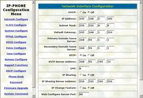 1. Network Configure Please refer