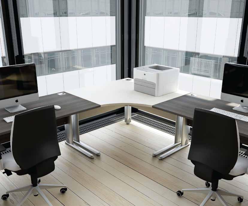 Square Linking Panel Linking desking together in either a 2 way configuration (shown) or 3 / 4 way Linking Workstation Linking workstations provide a larger worksurface allowing computer