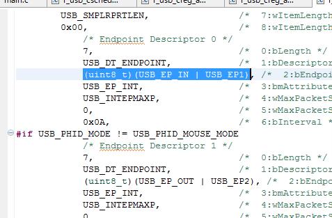 The following shows an example where a failure has occurred in the [Direction] setting of the endpoint descriptor. Step 1: Show the [USB Descriptors (QE)] view.
